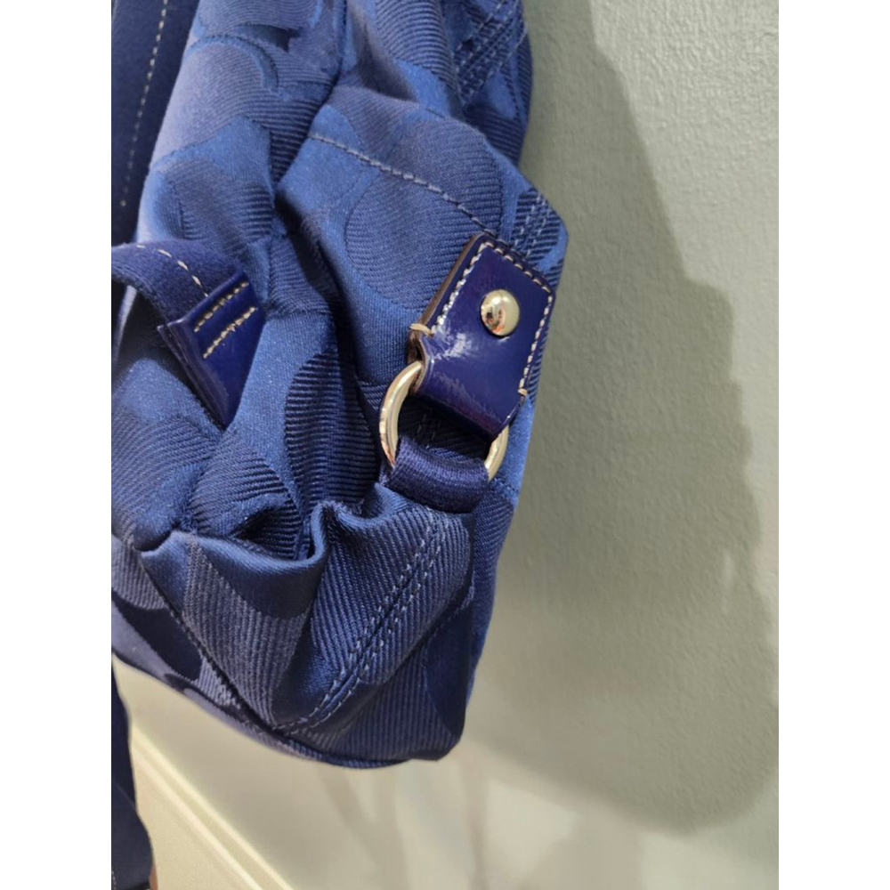 Coach Blue Signature C Canvas Backpack One Size - Picture 4 of 12